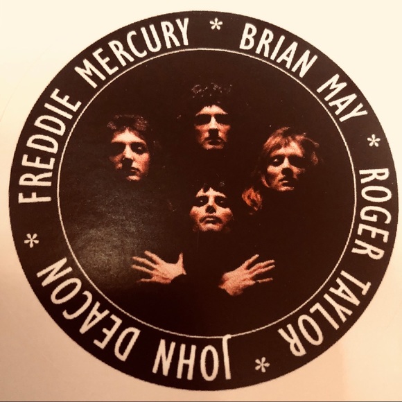 SOLD. FREDDIE MERCURY NECKLACE 2 QUEEN STICKERS - Picture 5 of 16